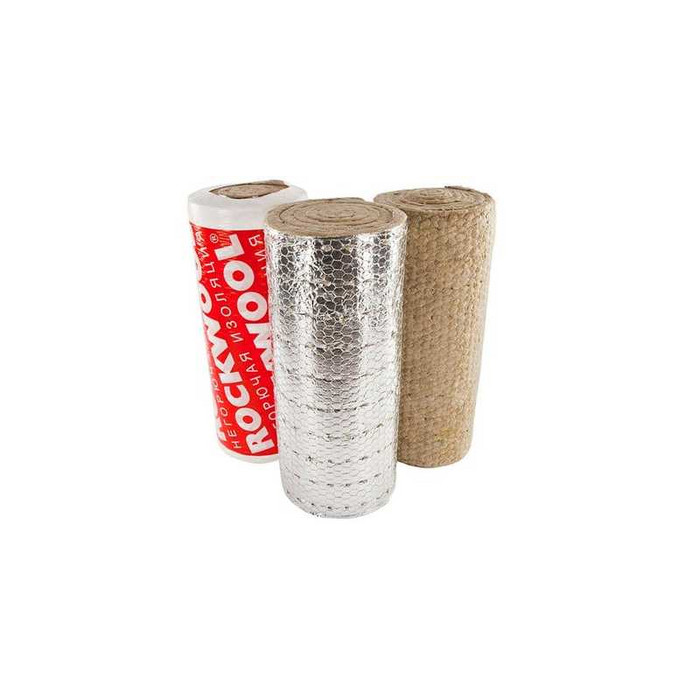Маты прошивные Rockwool Alu Wired Mat 105 25х1000х7000 (с фольгой)